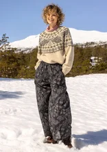 Pantalon "Denali" en coton biologique tissé - noir