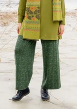 “Aurora” organic cotton/modal/elastane jersey trousers - peacock green