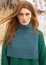 Recycled wool polo neck insert (verona green One Size)