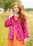 “Flora-Li” cardigan in organic/recycled cotton (pink orchid S)