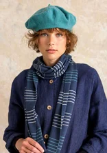 Knitted and felted lambswool blend beret - aqua green