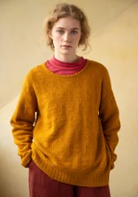 “Vega” lambswool sweater - mustard/melange