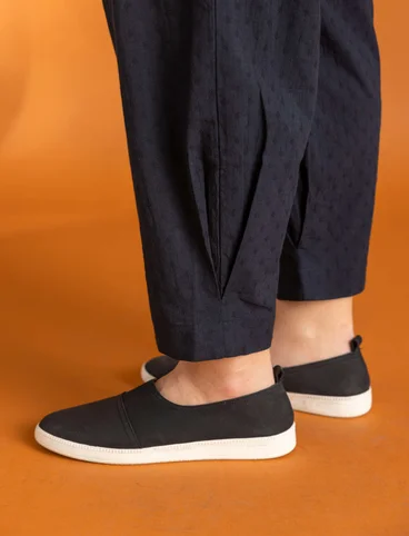 Nubuck slip-ons - black