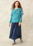 Woven organic cotton underskirt (dark indigo S)