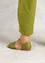 Sandales en cuir nappa (vert feuille 36)