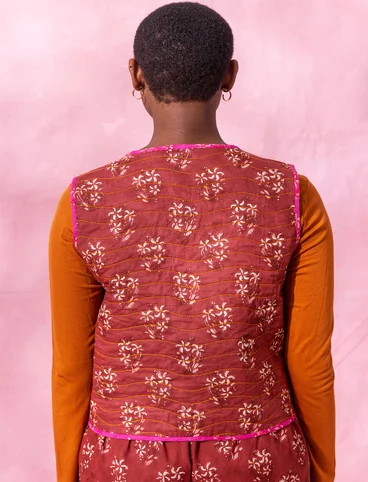 Quilted “Malli” vest in organic cotton - marigold