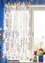 “Flower pots” organic cotton short curtain (dusky purple One Size)