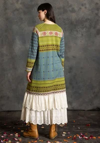 “Kajsa” knit dress in organic/recycled cotton - tea tree