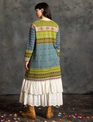 “Kajsa” organic/recycled cotton knitted dress - tea tree