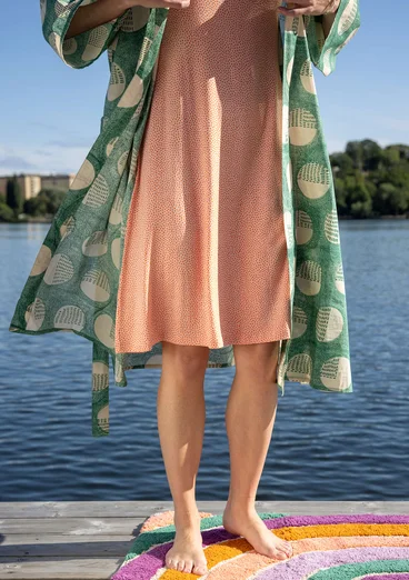 Kimono "Eclipse" i ekologisk bomull - grönt havsglas