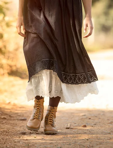 Woven “Strandfynd” dress in organic cotton - black