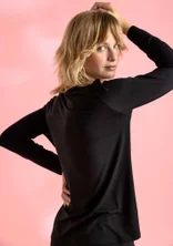 Top ”Pearl” en jersey de lyocell/élasthanne - noir