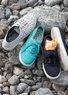 “Grace” organic cotton fabric shoes (teal 41)