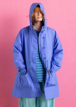 Parka tissée en coton biologique - lotus bleu