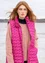 “Susan” recycled polyester waistcoat (cerise S)