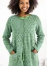 “Inez” recycled/organic cotton coatigan (elm green S)