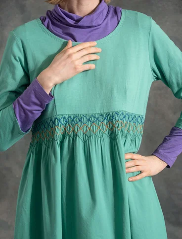 Jersey dress made of organic cotton/modal - light oriental green
