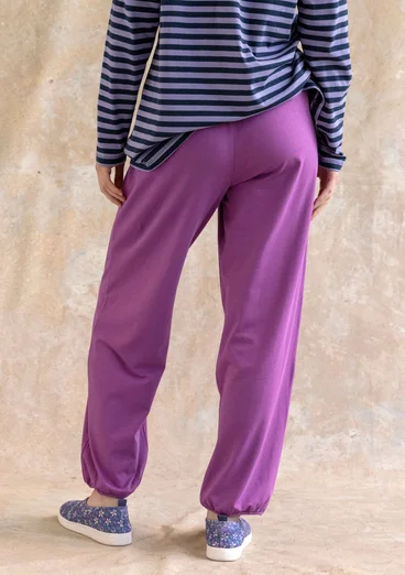 Pantalon en jersey de coton biologique/élasthanne - géranium des bois