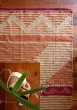 “Andes” rug in wool - henna