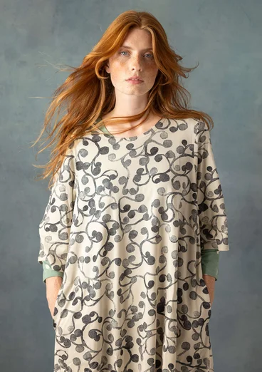 “Iron” jersey tunic in organic cotton/modal - natural