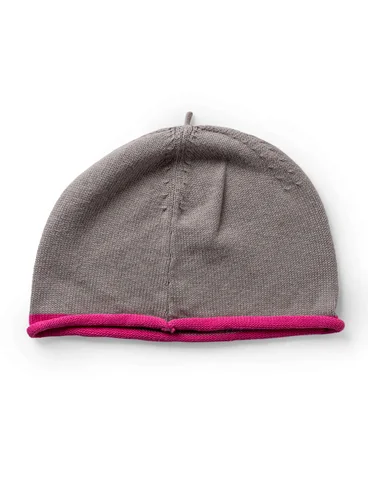 Mütze „Rainbow“ aus Baumwolle oder Baumwolle/Wolle  - grau