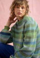 “Nebula” organic/recycled cotton sweater - jade