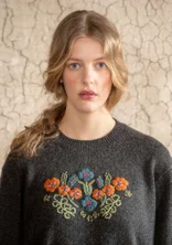 Pull "Emelia" en laine recyclée - gris cendré foncé