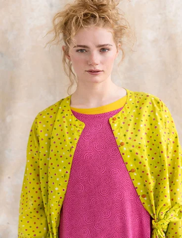 “Ada” lyocell/elastane jersey dress - hibiscus/patterned