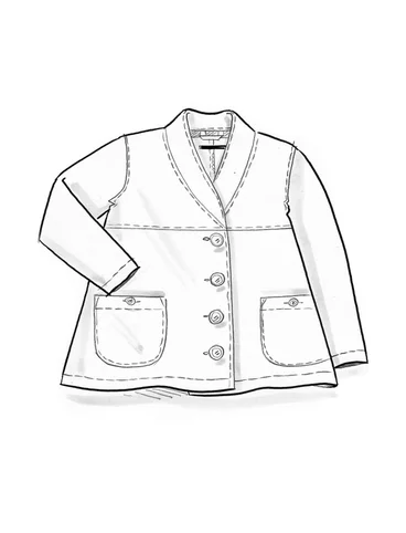 Woven organic cotton jacket - graphite