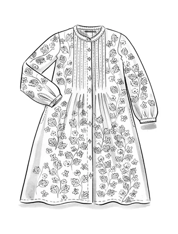 Kleid „Linnea“ aus Hanfgewebe - pinie