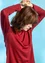“Luna” long-sleeve top in lyocell/spandex (agate red M)