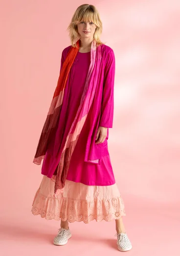 “Millie” organic cotton/modal jersey dress - pink begonia