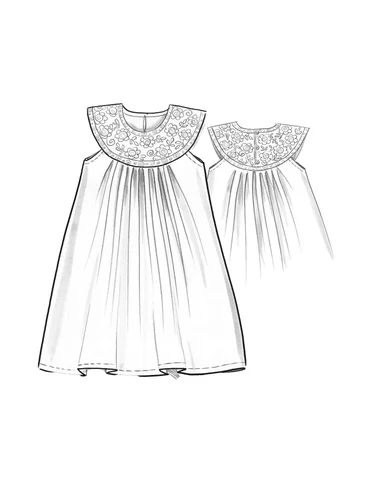 Kleid „Pezenas“ aus Bio-Baumwollgewebe - ungebleicht
