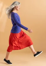 Jersey skirt in organic cotton/modal - parrot red