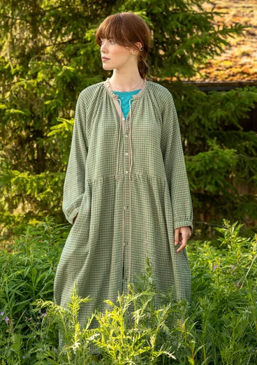 Kleid „Ottilia“ aus Bio-Baumwollgewebe - dunkelnatur