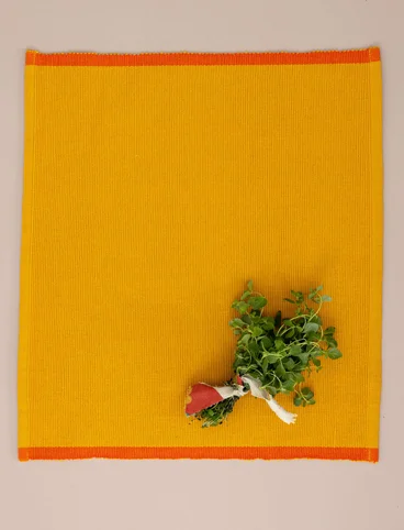 Tischset „Fields“ aus Bio-Baumwolle  - goldocker