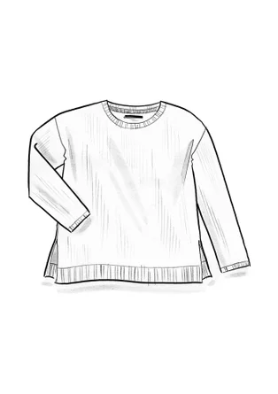 Knitted linen sweater - cyklamen