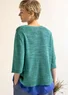 Pull en lin/coton biologique (vert lagon S)