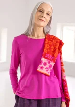 “Pearl” jersey top in lyocell/spandex - pink begonia