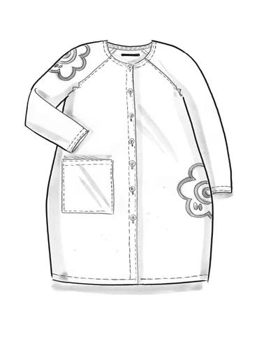 Kleid „Web“ aus Öko-Baumwolle  - traube