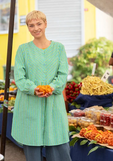 “Demi” dress in organic cotton - pea green