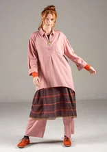 Woven shirt in organic cotton/linen - chalk pink