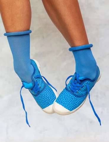 Sneakers en tissu "Tilde" en tissu de coton - bleu ciel