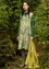 Geweven jurk "Wildwood" van biologisch katoen/linnen (levensboom S)
