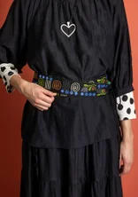 “Jaipur” belt in cotton - black