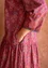 “Damask” woven dress in organic cotton (red curry S)