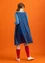 Kleid aus Baumwolle/Modal/Viskose-Gewebe (indigo S)