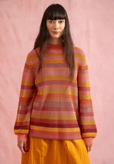 “Nebula” organic/recycled cotton sweater - pale water lily