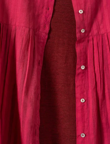 Bluse aus Khadi-Baumwolle - rosenholz