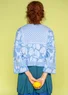 Strickjacke „Hilda“ aus Bio-/Recycling-Baumwolle (mildes blau S)